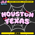 Houston Texas Bubble font Png