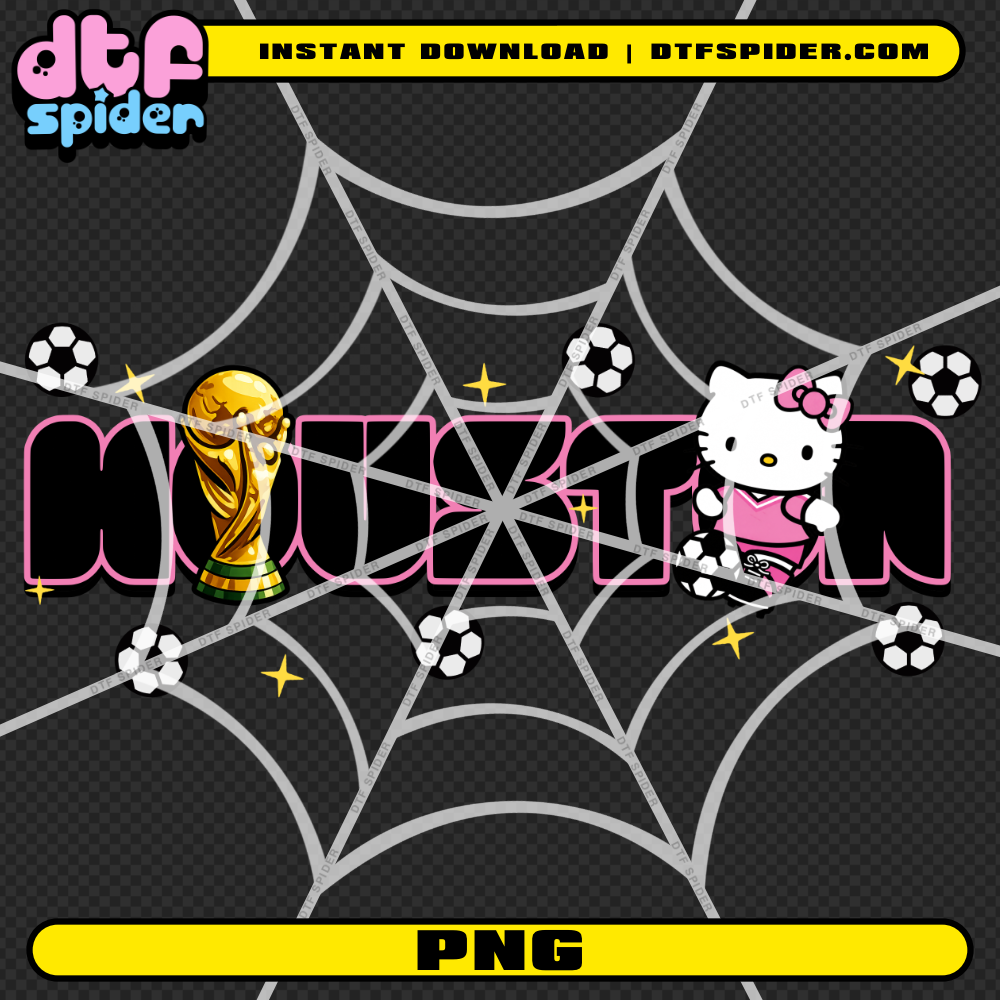 Hello soccer Ball Black Pink PNG